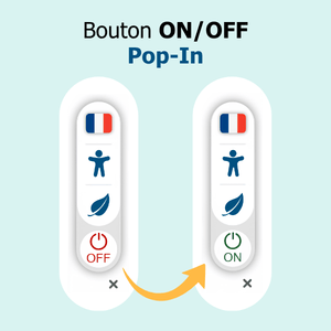 Bouton ON/OFF sur la Pop-In Lisio